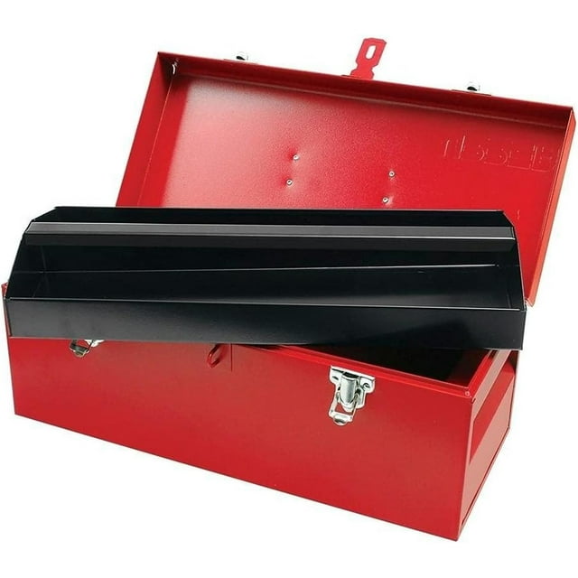 Caja Portaherramientas Metálica Roja Urrea negro