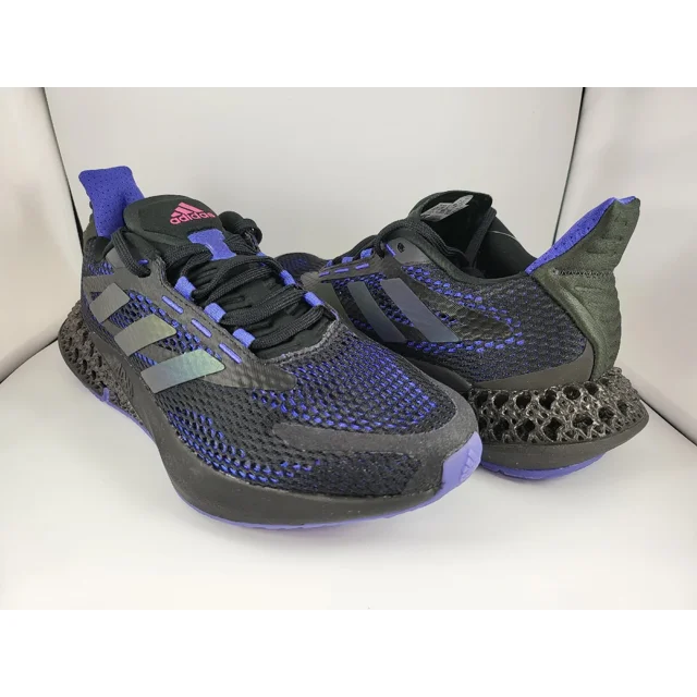 Adi-das 4DFWD Pulse Black Blue Men Size 7.5 Running Casual Shoes Sneakers Q46452