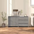 thumbnail image 1 of vidaXL 2 Piece Sideboard Grey Sonoma Engineered Wood, 1 of 5
