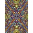 thumbnail image 1 of Ahgly Company Machine Washable Indoor Rectangle Transitional Green Area Rugs, 2' x 3', 1 of 7