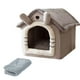 thumbnail image 4 of Casa para mascotas, tienda de campaña para mascotas pequeñas, cómoda, lavable, color gris claro, cueva para gatos, cama para perros, casa de peluche S, 4 of 9