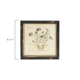 thumbnail image 2 of Creative Co-Op Square Wood Framed Wall Décor with Floral Images and Information, Multicolor, Set of 6, 2 of 5