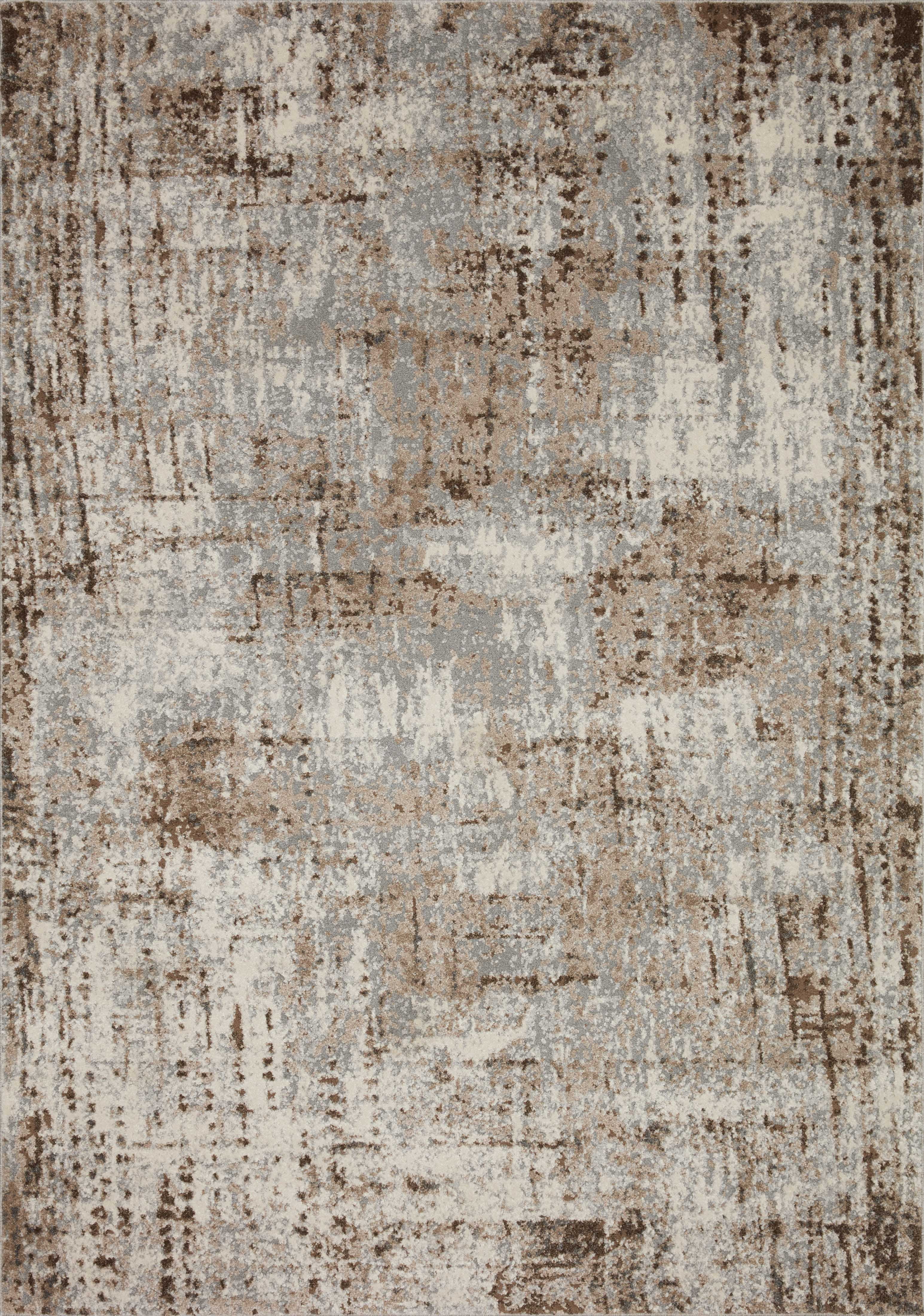 Loloi Austen AUS-01 Abstract Natural / Mocha Area Rug 2'-0" x 3'-0"