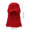 thumbnail image 6 of One Piece Hat Trendy Casual Has Hats Knitted Warm Outdoor Thermal for Women Miss, 6 of 6
