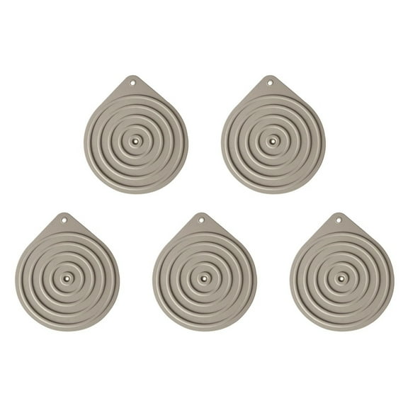 5 Pcs Silicone Microwave Plate Warmers, Non-Slip Food Warming Mats for Oven, Hot Pan Cooking