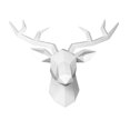 thumbnail image 2 of 2 Piezas Cabeza de Ciervo Decoración de Pared Animal Moderno Colgante Estatua de Ciervo Decoraciones para El Hogar Sunnimix  Soporte de pared Deer Head, 2 of 8