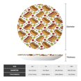 thumbnail image 2 of Disketp Hot Dog 7 Ceramic Plate Dinner Plates Bone China Decorative Plates Art Ceramic Ornaments for Wall Hanging Decoration -10in, 2 of 6