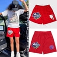 thumbnail image 2 of Pantalones cortos de baloncesto para hombre, Shorts masculinos de malla transpirable, de secado rápido, informales, para correr en LA playa Fivean unisex, 2 of 2