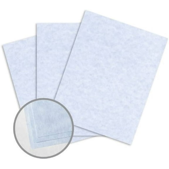 Blue Old Age Parchment Paper | Astroparche Stationery 8.5x11 65lbs 30% Recycle | 50 Sheets