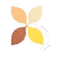 thumbnail image 3 of Shisuyan Accessoires DIY Feuilles Décoratives Polyester Lot de 300 2.6X1.4in, 3 of 8