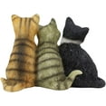 thumbnail image 2 of Ebros Lifelike Trio Shorthair Kittens Cats Sitting Side by Side Figurine 5" Long, 2 of 7