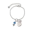 thumbnail image 2 of Delight Jewelry Silvertone Blue Baby Rattle Silvertone Discover Dream Explore Zoey Charm Bracelet, 6.5+2" Extender, 2 of 4