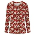 thumbnail image 4 of Penkiiy Christmas Sweater for Women 2024 Cute Xmas Printed Cardigans Sweater Open Front Button Down Knit Jacket 4XL Multicolor, 4 of 5
