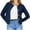 Navy, variant on Besolor Women's Fall Knit Cardigan Sweaters Long Sleeve Open Front Button Down Tweed Cropped Jackets Outerwear
