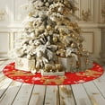 thumbnail image 6 of Christmas Tree Skirt Red Tree Skirts Golden Doodle Xmas Tree Skirt Tree Mat 48 Inch Dog Winter Christmas Decorations for Home, 6 of 6