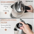 thumbnail image 4 of Mixpresso Stainless Steel Electric Kettle, Cordless 1.7L Electric Kettle Temperature Control,1500W Electric Tea Kettle with Viewing Window 2 Hr Keep Warm, Water Boiler with Auto-Off, Boil-Dry System, 4 of 6