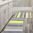 thumbnail image 3 of Alfombra de baño absorbente antideslizante, alfombra de baño de microfibra, alfombra de baño, alfombra de baño absorbente antideslizante, amarillo 40*60 cm ER, 3 of 5
