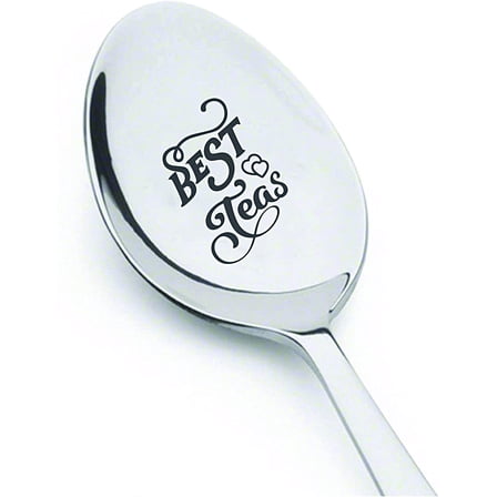 Gift for Grandpa Grandma Father Son | Best Teas engraved spoon gift for Mom/dad|Christmas gift for men women