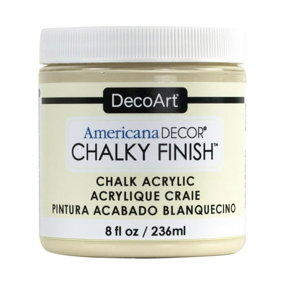 DecoArt Americana Decor Chalky Finish Paint, 8 oz., Whisper
