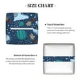 thumbnail image 5 of Kdxio Alpaca Astronaut in Space Print Tissue Box Cover,Square Decorative PU Leather Facial Paper Case Organizer Holder Dispenser for Bathroom,Night Stands,Desk,Car 5.2''X5.2''X5.2'', 5 of 8