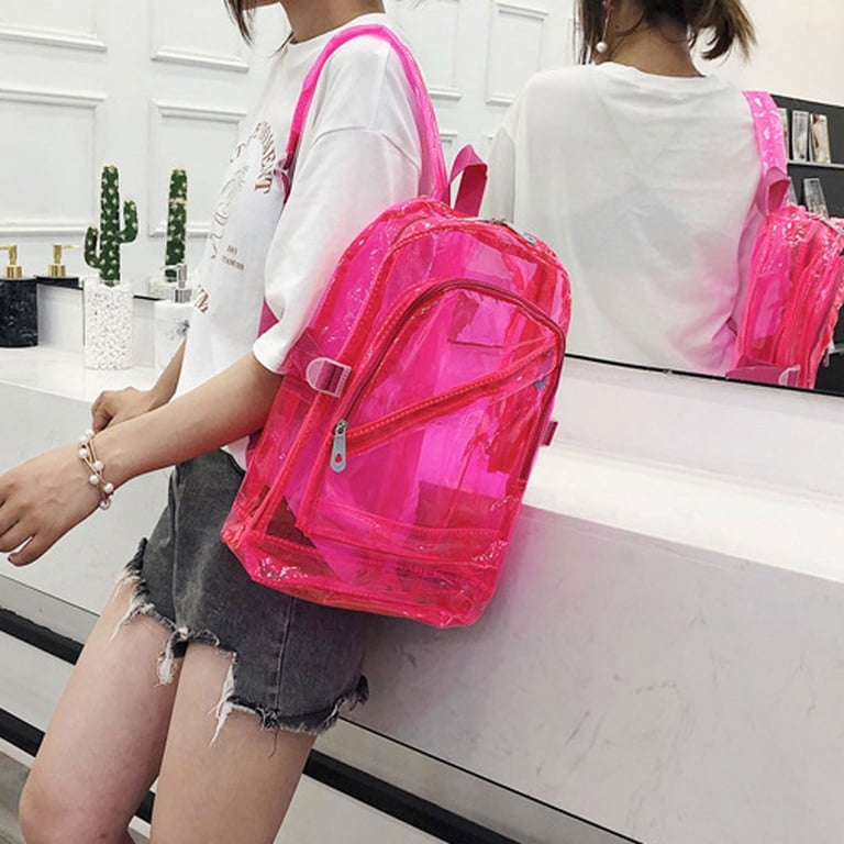 HengDidi Transparent Backpack - Lightweight Water-Resistant 