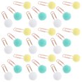 thumbnail image 2 of 50PCS Creative Metal Bookmark Color Clip de papel Hair Ball Clip de papel Creative Bookmark (Color aleatorio), 2 of 6