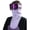 Purple, variant on Half Face Cover Bandana , Neck Gaiter Warmer, Winter Multifunctional Motorcycle Headwear Neckwear, Lightweight Scarf
