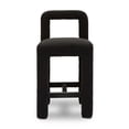 thumbnail image 3 of Hazel Black Boucle Counter Stool, 3 of 4