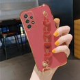 thumbnail image 3 of Love Heart Plush Bracelet Case For Samsung Galaxy A14 A15 A24 A25 A34 A54 A04S A05 A13 A23 A32 A52 Chain Plating Silicone Cover, 3 of 5