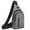 Gray, variant on Strap Bag Crossbody Backpack With USB Hole With Headphone Hole Strap Backpack Hiking Backpack Multipurpose Crossbody Chest Bag