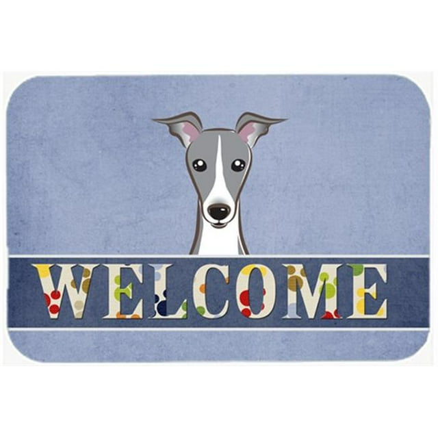 Italian Greyhound Welcome Kitchen & Bath Mat, 20 x 30