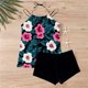 thumbnail image 3 of Traje de baño de 2 piezas para mujer, trajes de baño para mujer, traje de baño estampado de tres piezas con abertura para mujer, 3 of 6