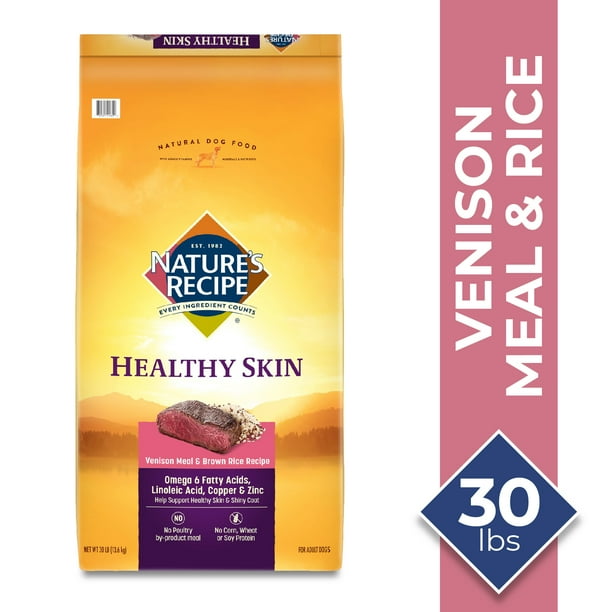 Nature's Recipe Healthy Skin Venison Meal & Rice Recipe Dry Dog Food