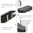 thumbnail image 3 of 1Pc Backrest Seat Leather Bike Rear Seat Accessory (Black), 3 of 8