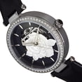 thumbnail image 3 of Empress EMPEM3101 Anne Automatic Semi-Skeleton Leather-Band Watch, Black, 3 of 3