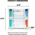 thumbnail image 4 of Safety Supply Mart Disposable Glove and Facial Tissue Wire Rack- Box Holder, Holds Up to 2 Boxes, Dispenser, Wall Mount Design with Mounting Accessories Included, 4 of 7