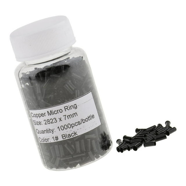 Freer 1000 Pieces Copper Micro Ring Screw Hair Extention Tool Links Tubes Crimp Bead For Hair Extention Tool