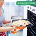 thumbnail image 2 of Yayeee Pot Holders Kitchen Heat Resistant with Pocket 7"x9.8" Cotton Oven Cooking Hot Pads, Beige Geometric Circles, 2 of 7