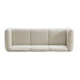 thumbnail image 5 of Christopher Knight Home 87" Modern Upholstered Sofa, Oversized 3-Seater Couch with Pillows, Wood Legs, Beige, 5 of 7