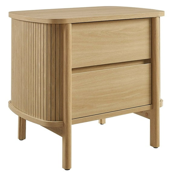 Cadence 2-Drawer Nightstand in Oak