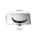 thumbnail image 4 of El recogedor de pelo cuadrado de acero inoxidable drena los accesorios de baño sellados contra el olor, 4 of 9