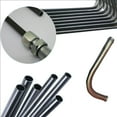 thumbnail image 2 of (2 pieces) Galvanized Carbon steel capillary round tubing ,Length 500mm, Outer Diameter 14mm, wall thickness 2.5mm., 2 of 4