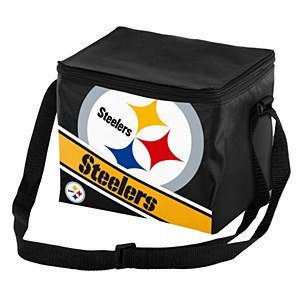 NFL Big Logo Stripe 12 Pack Large Cooler Bag (Steelers)