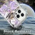 thumbnail image 7 of Allytechgroup for iPhone 17 Pro Max Case, 3 Layers Protection Slim Lightweight Shockproof Soft TPU & Hard Back Protective Bumper Cover Marble Shell, H, 7 of 7