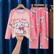thumbnail image 3 of Sanrios Conjunto de pijama cómodo para niños y niñas Anime Hello Kittys Kuromi Cinnamoroll lindo cuello redondo pantalones de manga larga ropa de descanso, 3 of 5