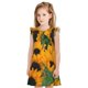 thumbnail image 1 of Fotbe Sunflowers 7 Vestido de Dormir para Niñas de 3 a 10 Años, Mangas Cortas, Estilo Princesa, Pijama Camisón con Mangas Voladas-Medium, 1 of 6