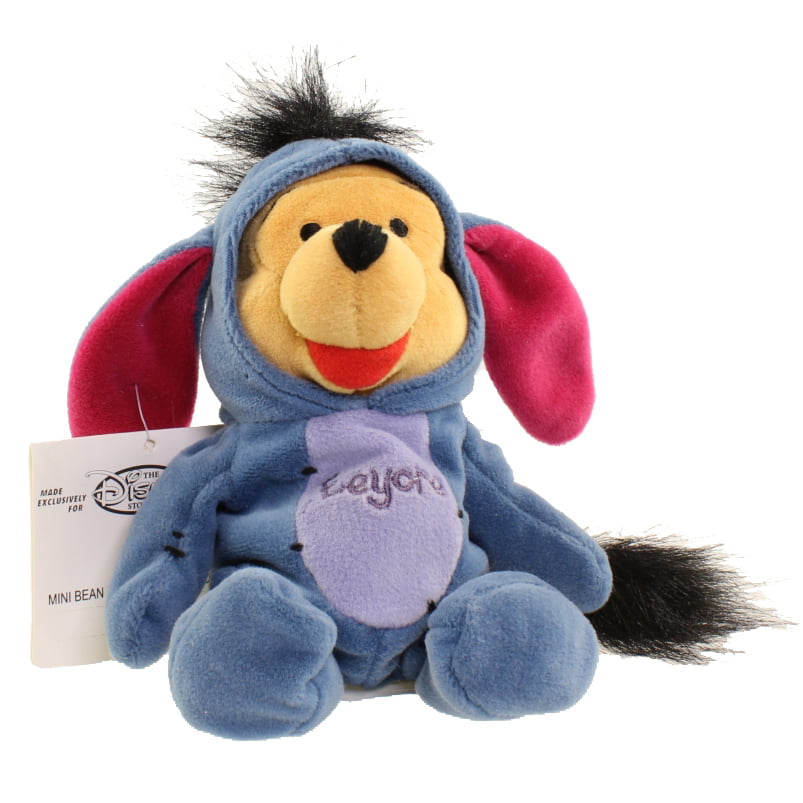 Disney Winnie The Pooh 9" Eeyore Reindeer Mini Bean Bag Plush Stuffed Animal for sale online 