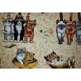 thumbnail image 2 of Beach Cats Curtain Panels by Penny's Needful Things (Set of 2) 36 Inch Long UNLINED, 2 of 4