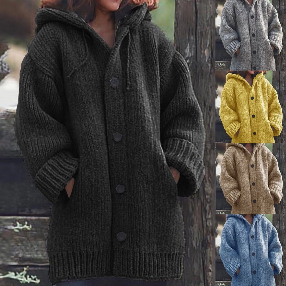 long thick cardigan coat