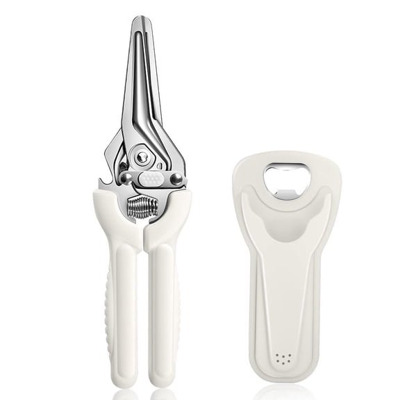 Plys Multifunctional Kitchen Scissors - Stainless Steel Poultry Shears with Magnetic Holder & Safety Lock for Chicken Meat Cutting Turkey, Vegetables